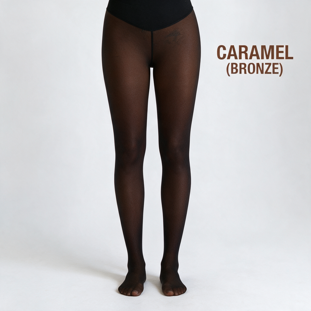 Sheer Illusion Fleece-Lined Tights